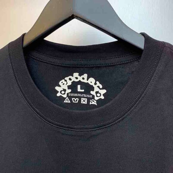 Men's Sp5der Print Round Neck Black Short Sleeves - Picture 5 of 6